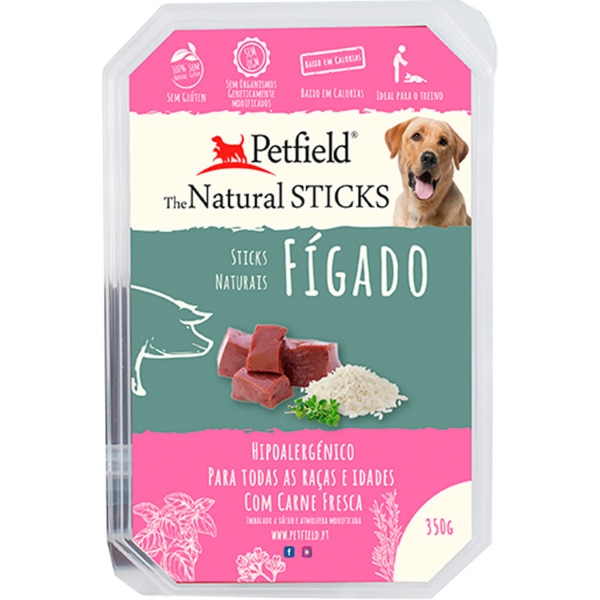 Snack Para Cão Sticks De Fígado Sem Glúten 350 g