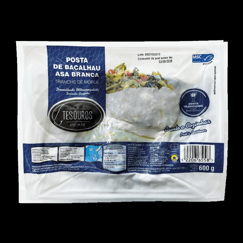 Posta De Bacalhau Asa Branca 600 g