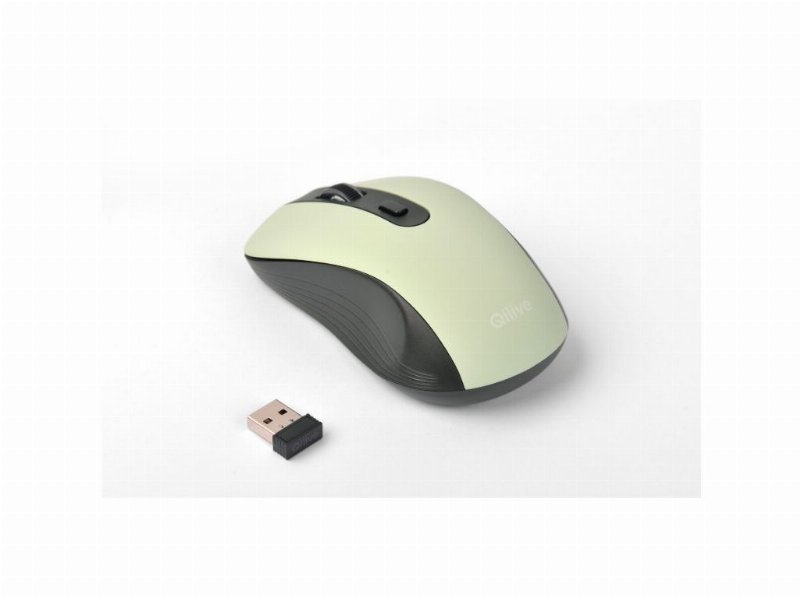 Rato Sem Fio Silencioso Qilive Csr Verde