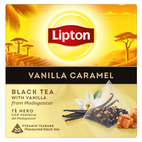 Chá Preto Baunilha Do Madagascar E Caramelo Pyramid Saquetas Lipton 20 Un