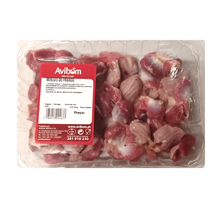 Moelas De Frango Embaladas Nosso Talho 0.5Kg