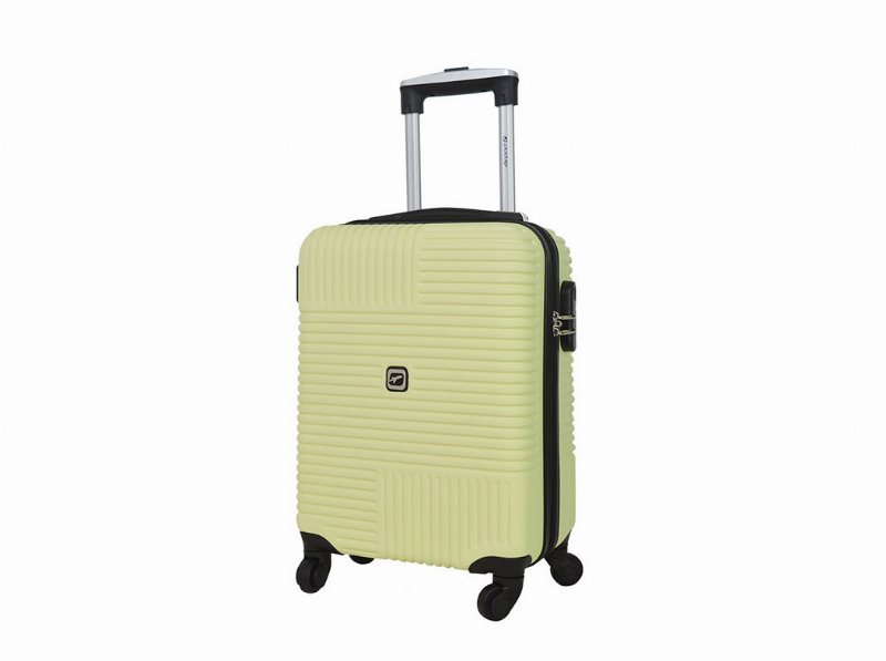 Mala De Cabine Rígida Airport Amarelo 8 Rodas 48X34X20Cm