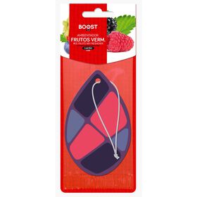 Ambientador Auto Pendurar Cartão Frutos Vermelhos Boost 1 Un