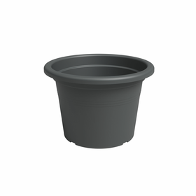 Vaso Redondo Plástico 20Cm Cinza Antracite Artevasi 1 Un
