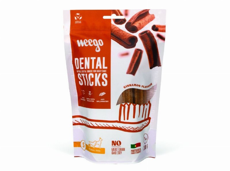 Snack Natural Cão Weego Dental Sticks S 180 g