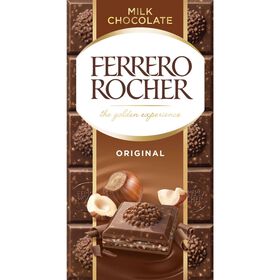 Tablete De Chocolate E Avelã Ferrero Rocher 90 gr