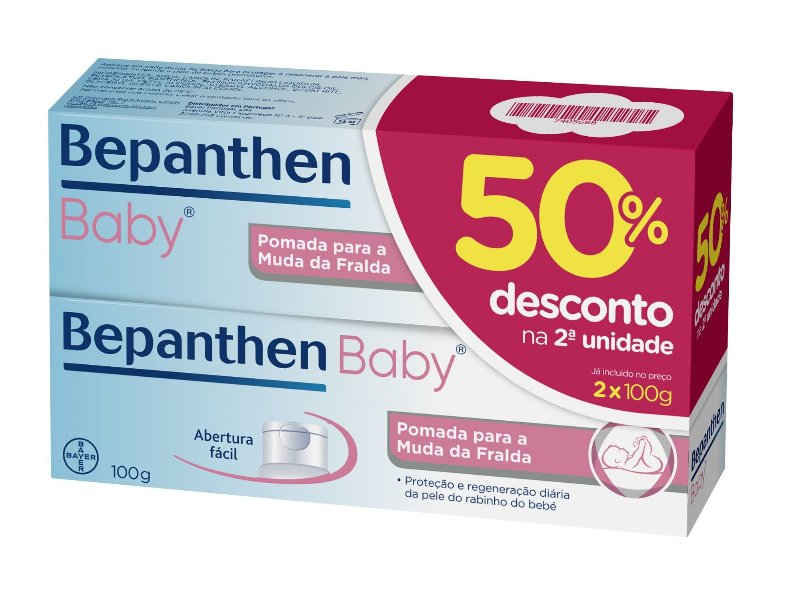 Pomada Bepanthen Baby 2X100 g 50% Desc 2ªun
