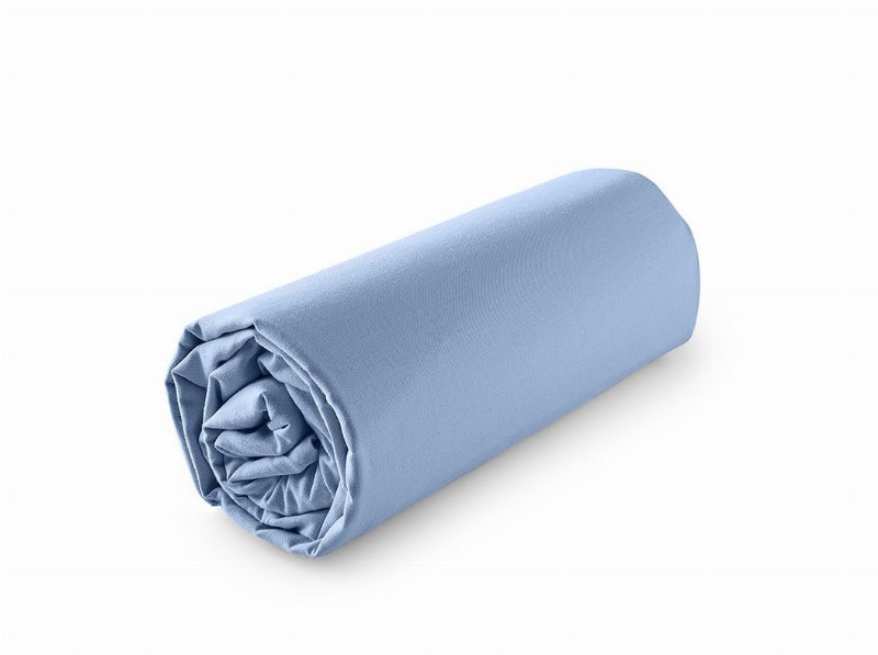 Lençol De Baixo Actuel 100% Algodão Azul 160X200Cm