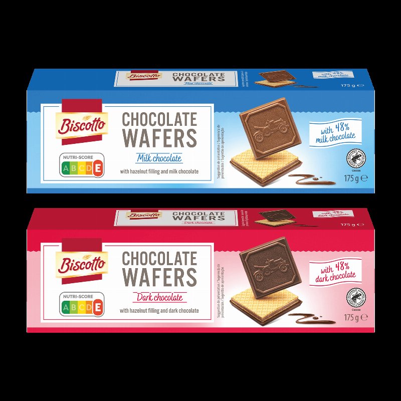 Bolachas Wafers Com Chocolate Sortido
