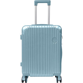 Mala De Cabine 8 Rodas Azul Metálico Marshmallow