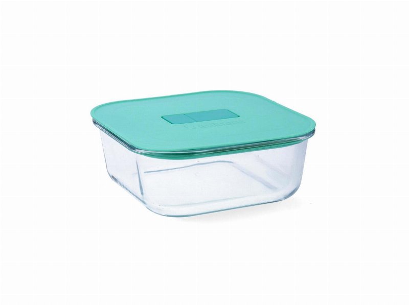 Caixa Hermética Luminarc Transparente Com Tampa Verde 110 cl