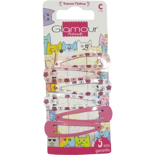 Ganchos Para Cabelo Fantasia 6 unidades