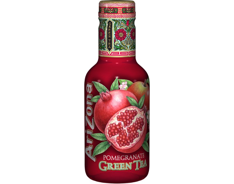 Ice Tea Arizona Chá Verde Com Romã 500 ml