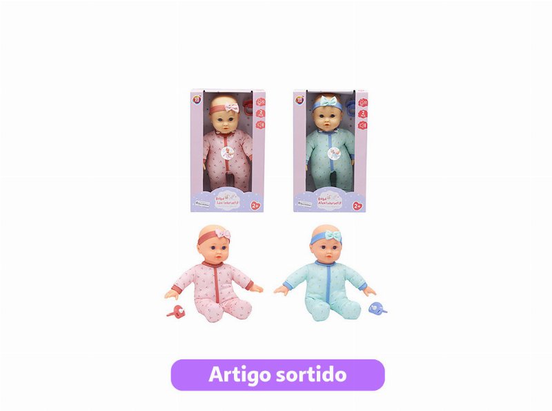 Boneco Bebé One Two Fun 6 Funções 30 Cm Cores Sortidas