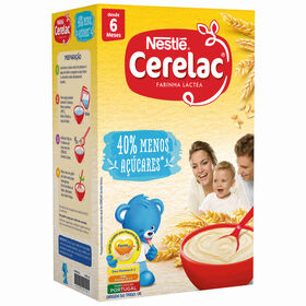 Papa Infantil Farinha Láctea 40% Menos Açúcares +6M Cerelac 900 gr