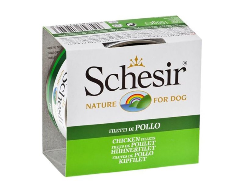 Comida Húmida Para Cão Schesir Lata Com Frango 150 g