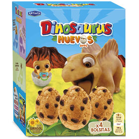 Bolachas Com Pepitas De Chocolate Dinossauros Ovos Artiach 140 gr (4 Un)