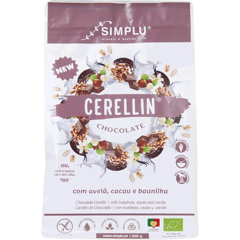 Cerellin De Chocolate Com Avelã, Cacau E Baunilha 300 g
