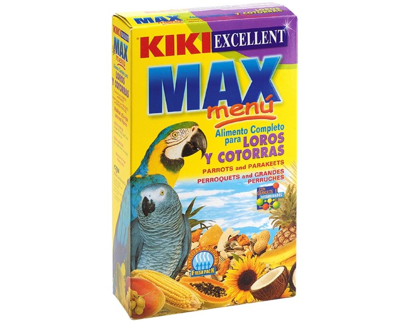 Alimento Para Papagaio E Caturra Kiki Max Menu 400 g