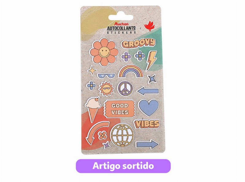 Stickers Puffy Retro Auchan Modelos Sortidos