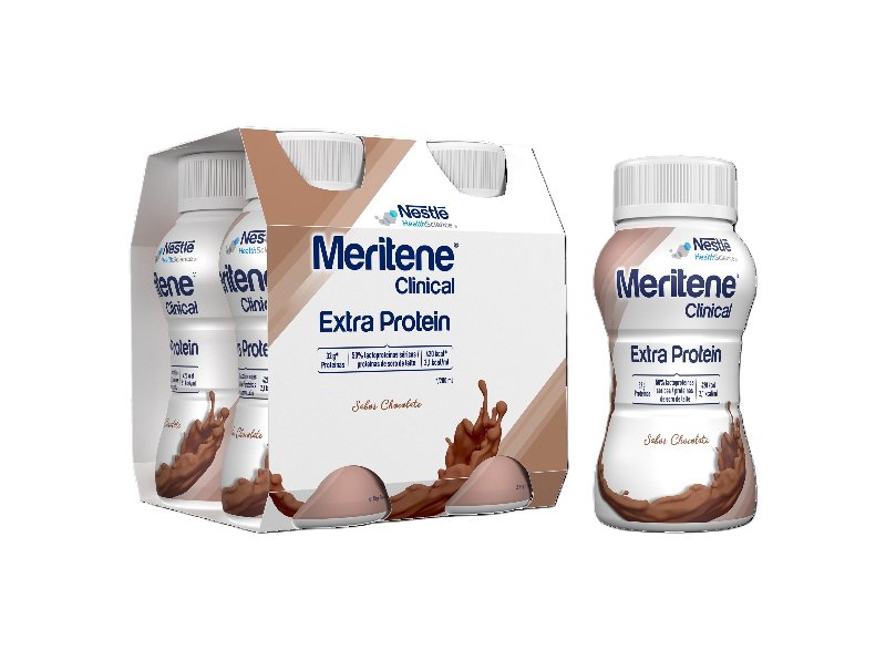 Suplemento Meritene Extra Protein Chocolate 4X200 ml