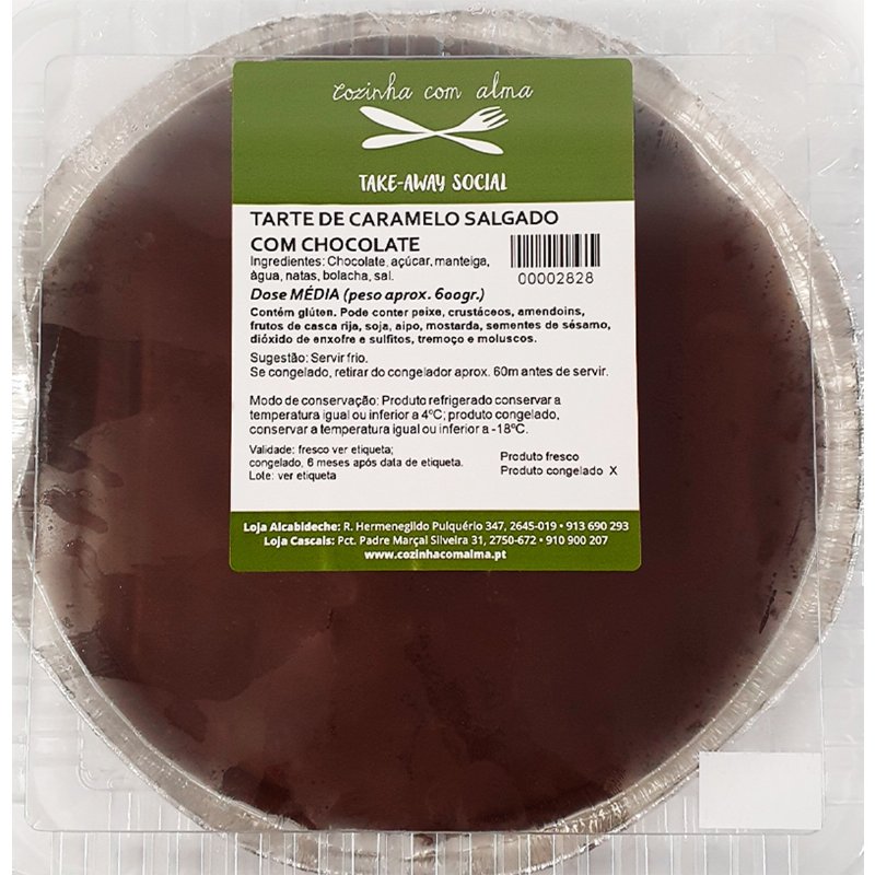 Tarte De Caramelo Salgado Com Chocolate 1 Dose 4/6 Pessoas 600 g