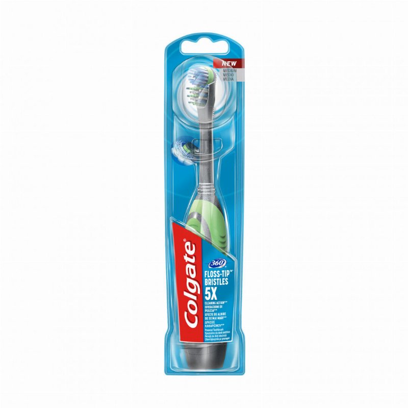 Escova De Dentes Elétrica Média 360 Floss-Tip Colgate 1Un