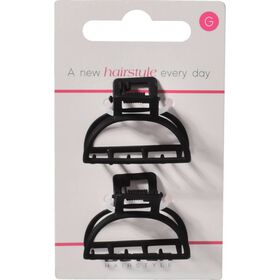 Ganchos Cabelo Metálicas Preto Mate Beter 2 Un