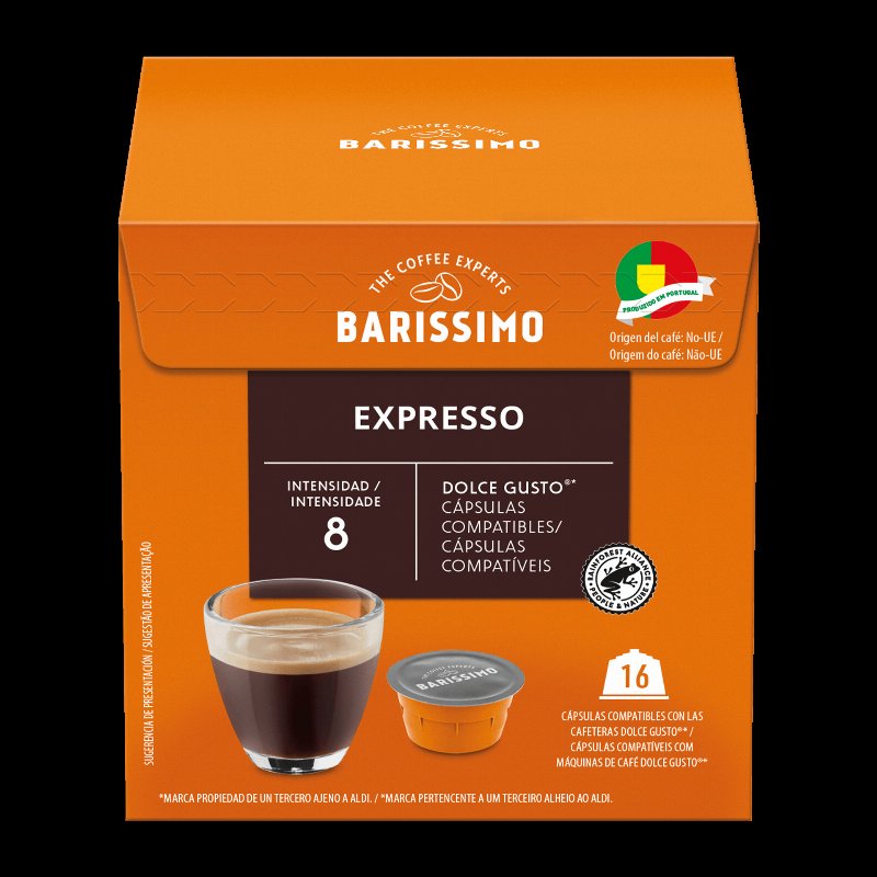 Cápsulas De Café Expresso Compativéis Com Máquina Dolce Gusto; Intensidade 8; 16 Cápsulas