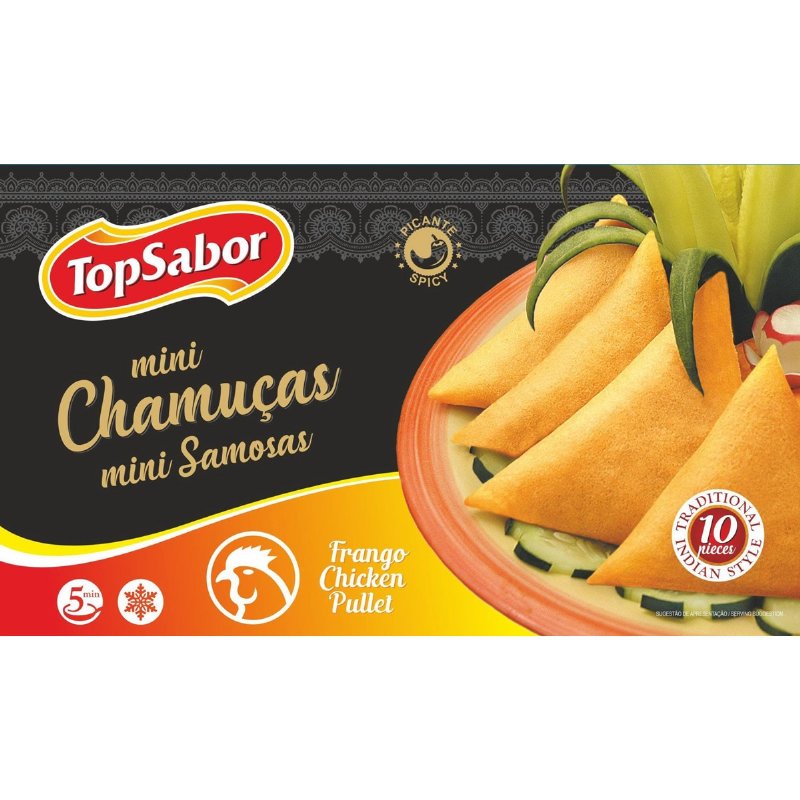 Mini Chamuças Picantes 10 Unidades 170 g