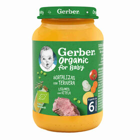 Refeição Para Bebé Legumes E Vitela +6M Gerber 190 gr
