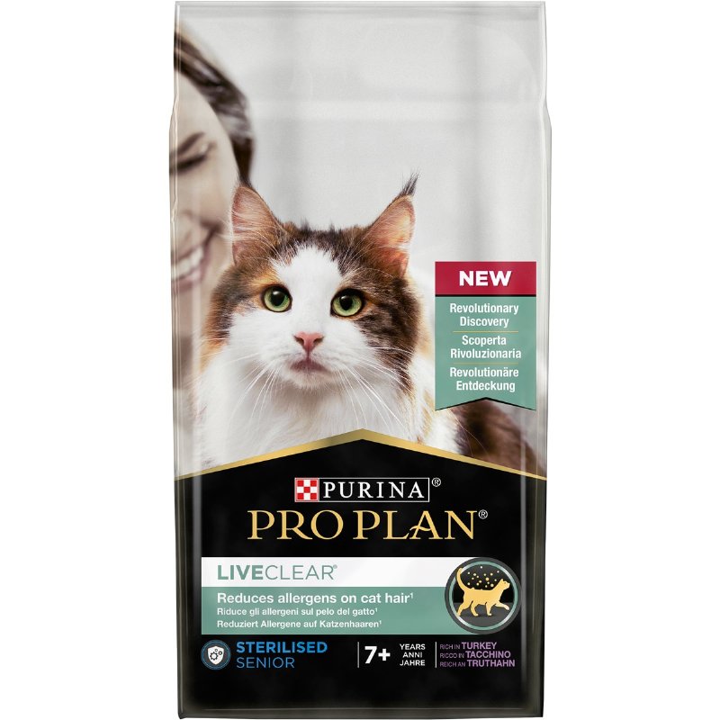 Ração Para Gato Live Clear Senior Esterilizado 7+ Anos De Peru 1.4 kg