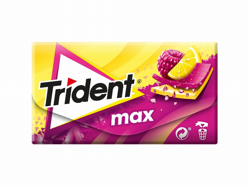 Pastilhas Trident Max Framboesa Limão 27 gr