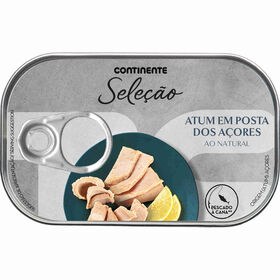 Atum Dos Açores Posta Ao Natural Continente Seleção 120 gr (Peso Escorrido 85 gr)