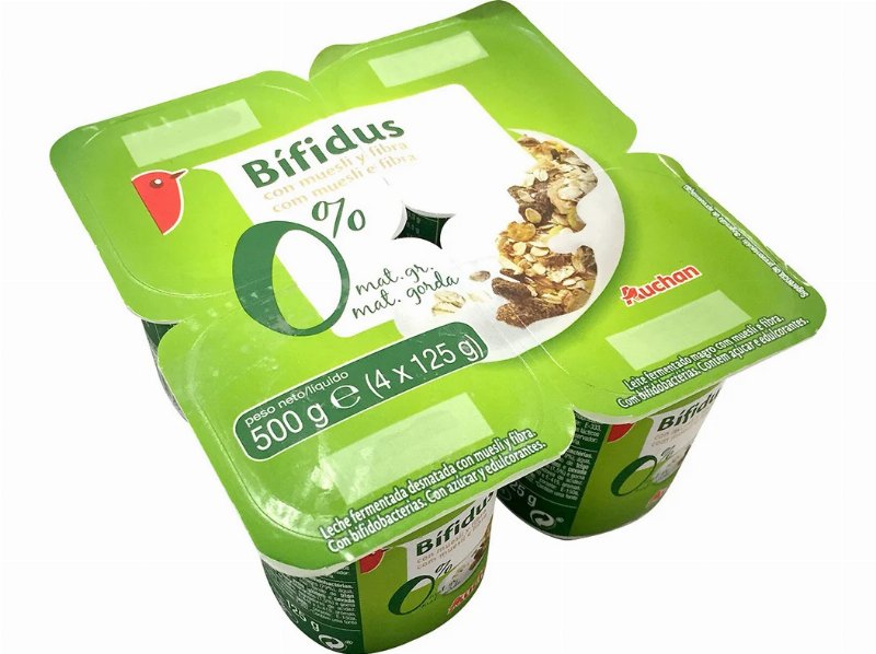 Bífidus Auchan Pedaços Magro Muesli E Fibra 4X125 g