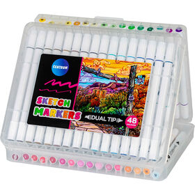 Marcador De Colorir 2 Pontas Sketch Centrum 24 Un
