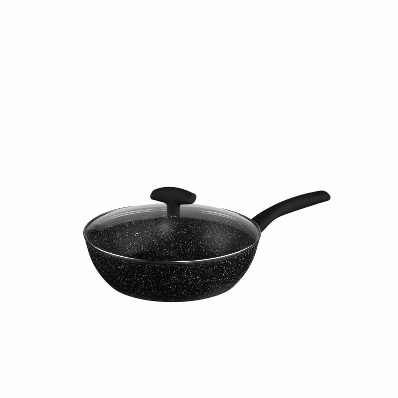 Hkh Frigideira Alumínio Com Tampa 28 Cm