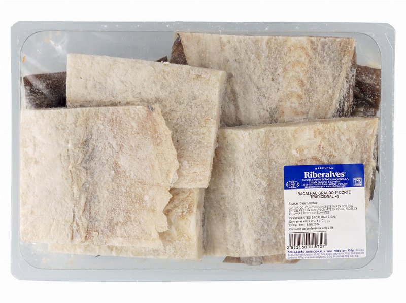 Bacalhau Graudo Noruega Cortado Embalado Kg