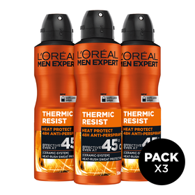 Desodorizante Spray Thermic Resist L'oréal Paris Men Expert 3 X 150 ml