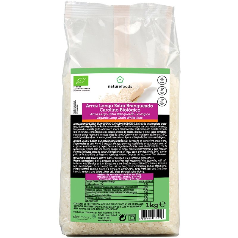 Arroz Extra Carolino Bio 1 kg