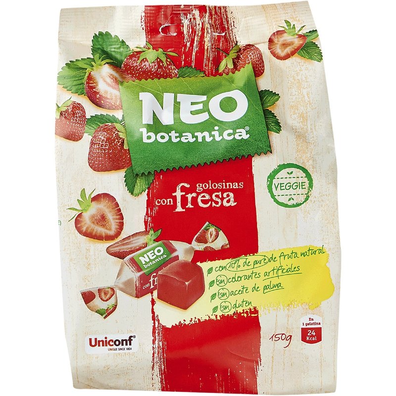 Gomas De Morango Veggie Sem Glúten 150 g