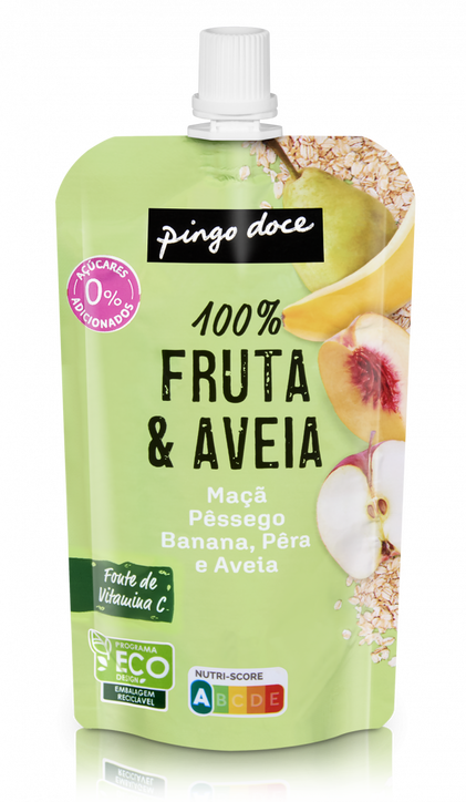 Bolsa De Fruta E Aveia Pingo Doce 0.12Kg