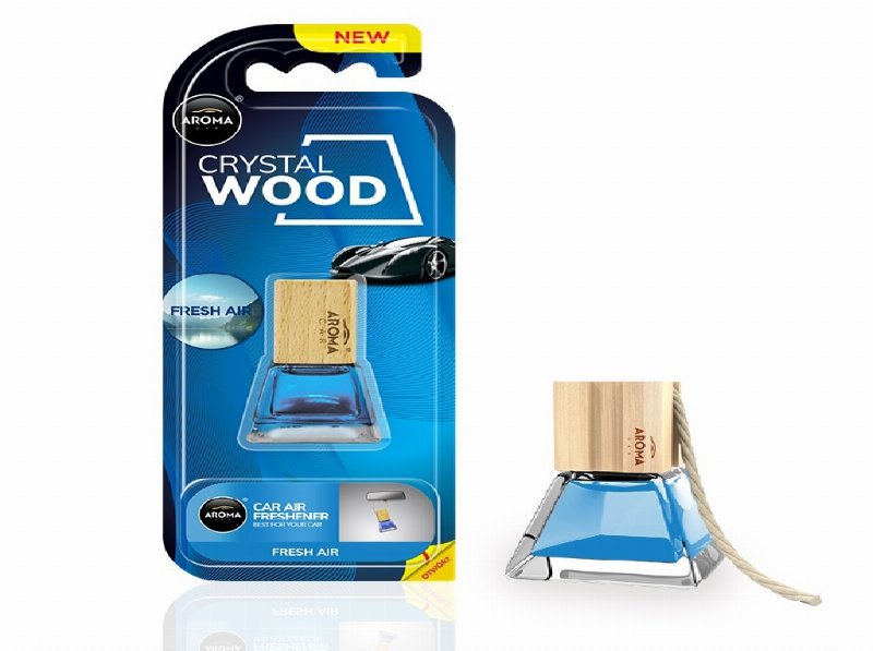 Ambientador Auto Aroma Car Crystal Wood Fresco 7 ml