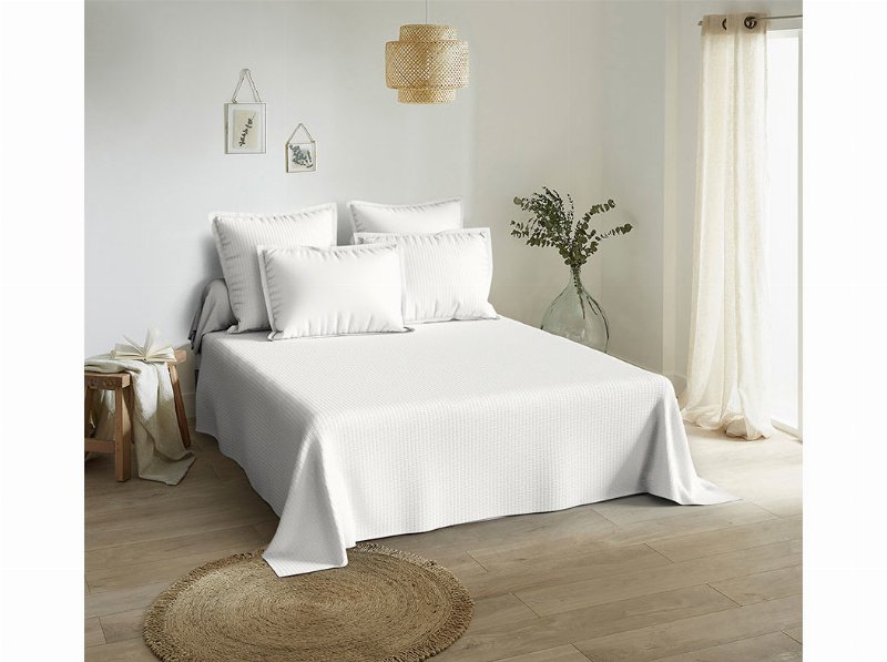 Jogo Cama Actuel Poli Rec Branco 240X280Cm