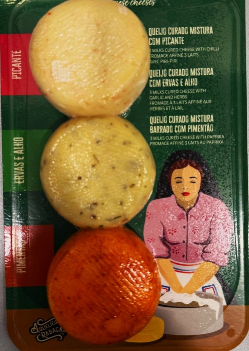 Tábua Queijos Picante/Ervas E Alho/Pimentão 3X100 g A.q. Rabaçal (31-07-2026)
