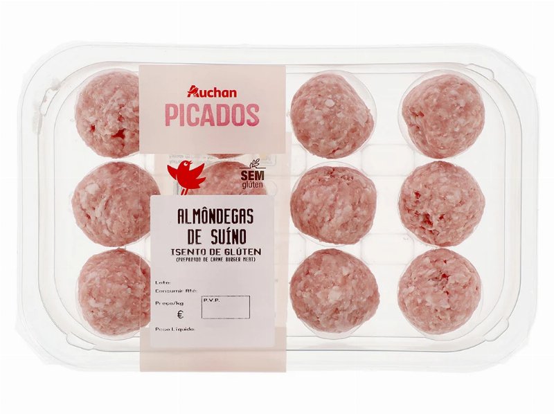 Almondegas De Suino Isento De Gluten Auchan 350 gr