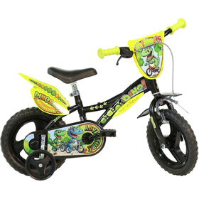 Bicicleta De Criança Roda 12'' +3 Anos Dinossauros Monovelocidade Uvea