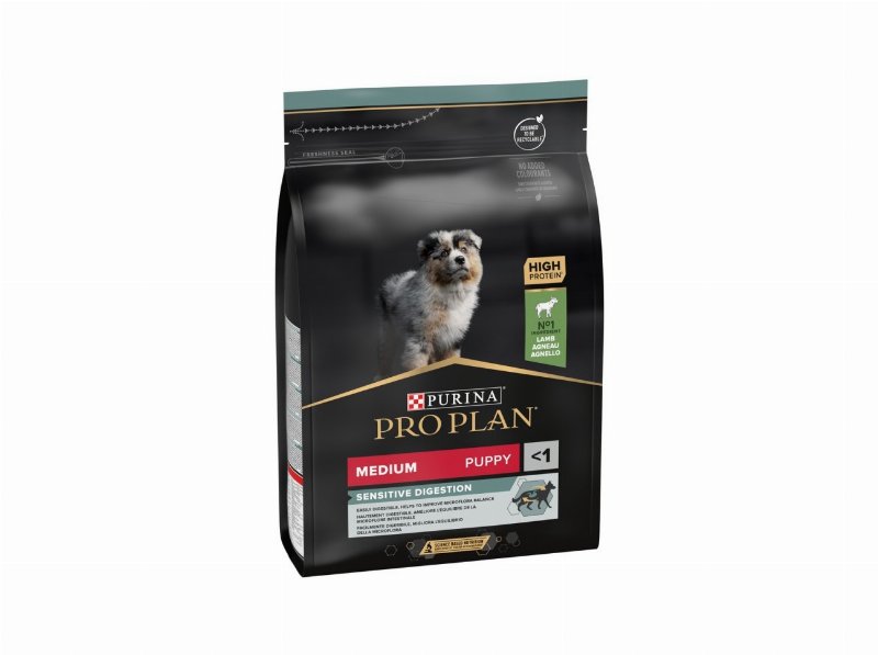 Ração Cão Junior Med Pro Plan Digestão Sensível Borreg 3 kg*