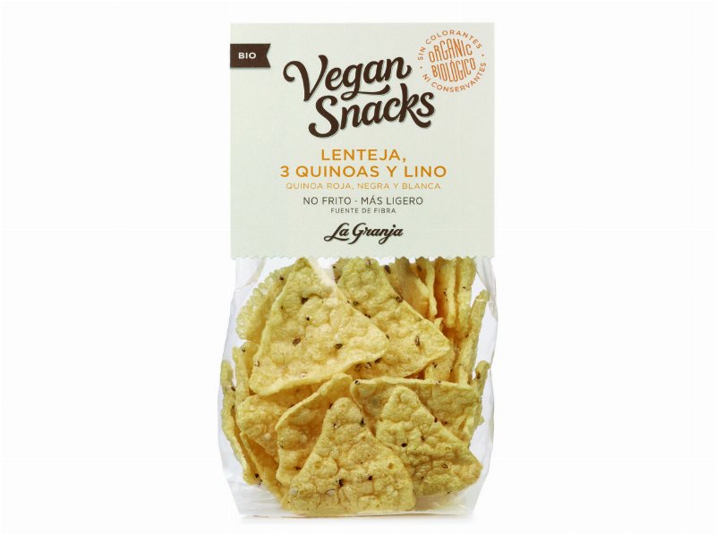 Snack Lentilha La Granja Sem Glúten Quinoa E Linhaça Bio 40 g