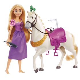 Disney - Boneca Princesa Rapunzel E Cavalo Maximus